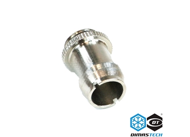 Tube Holder Fitting G1/4 1/2 ID Nickel Silver Knurled